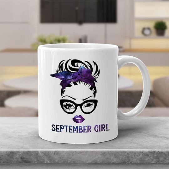 September Girl Galaxy Mug