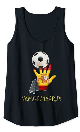 Spain Soccer or Football Fans - Vamos Madrid Tank Top