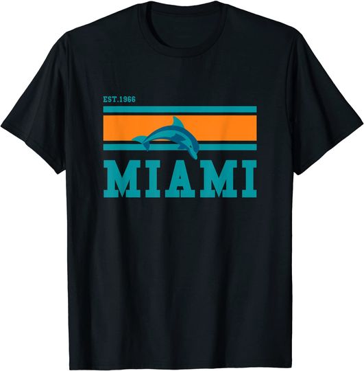 Miami Sports Team Est.1966 Athletic Novelty Dolphin T-Shirt