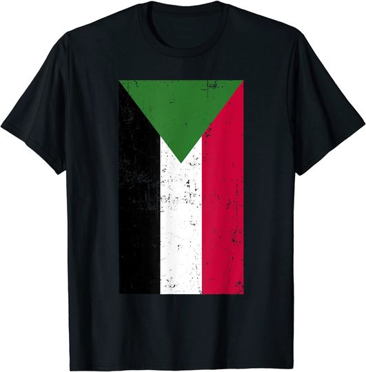 Republic of the Sudan Africa Khartoum Distressed Flag T-Shirt