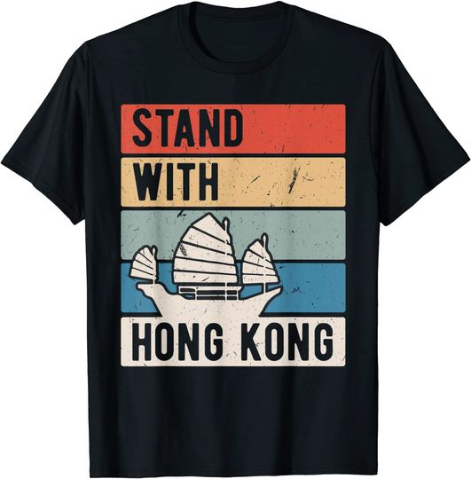 Stand With Hong Kong No China Extradition Protest T Shirt