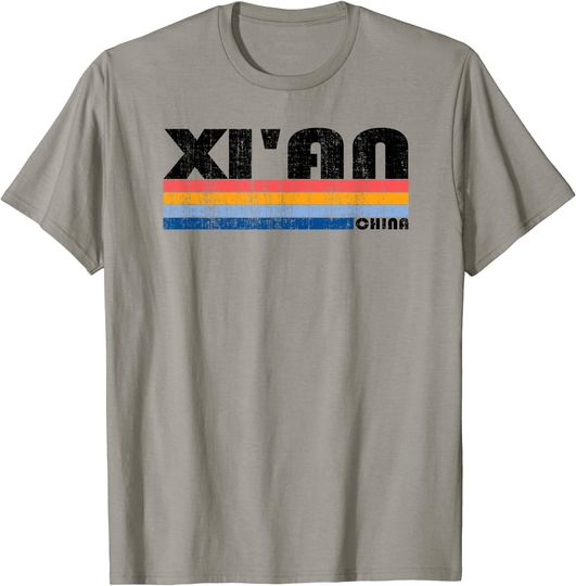Vintage 70s 80s Style Xi'an China T Shirt