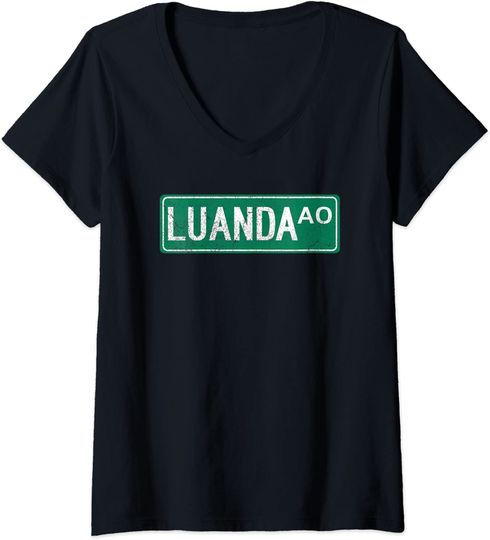 Retro Luanda Angola Street T Shirt