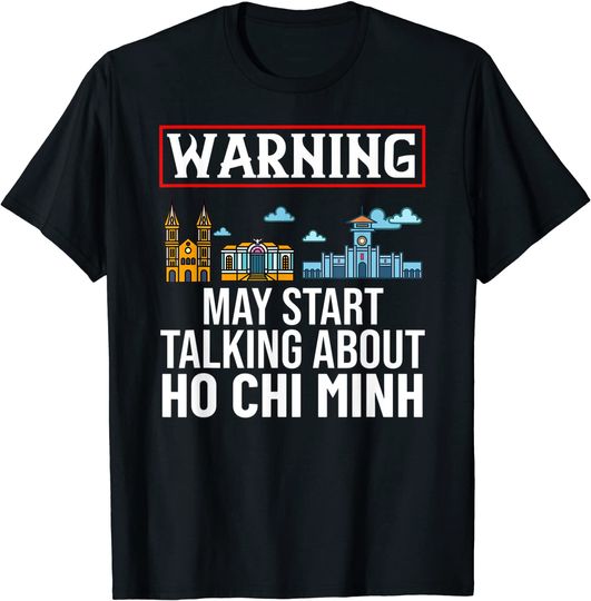 Ho Chi Minh City Vietnam Skyline Map Travel T Shirt