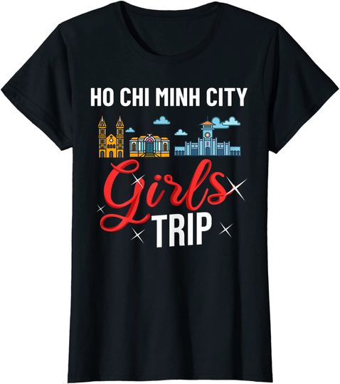 Ho Chi Minh City Trip Vietnam Skyline Map Travel T Shirt