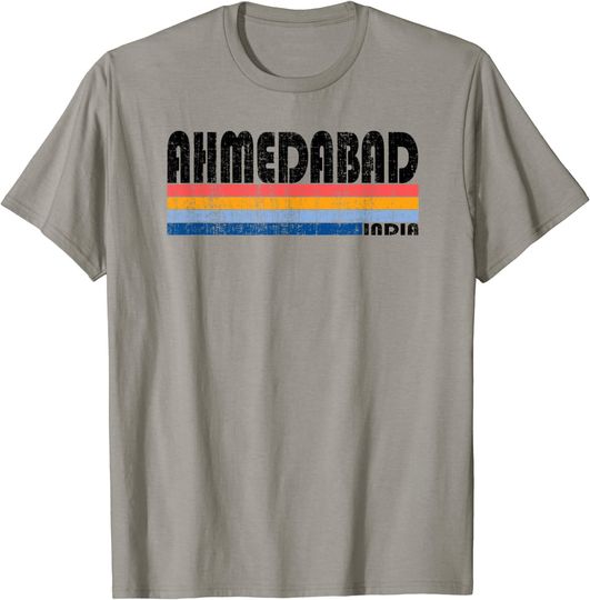 Vintage 70s 80s Style Ahmedabad India T Shirt