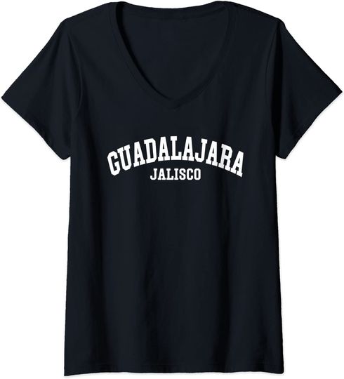 Guadalajara Jalisco Mexico Mexican V-Neck T-Shirt