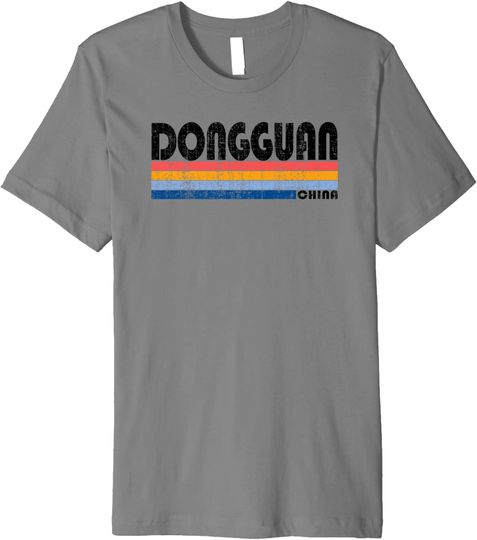 Vintage 70s 80s Style Dongguan China Premium T Shirt