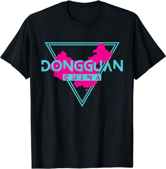 Dongguan China Retro Triangle Souvenir T Shirt