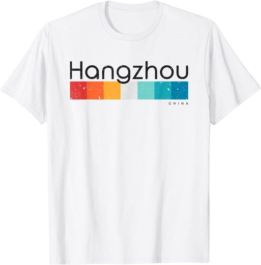 Vintage Hangzhou China Retro Design T Shirt