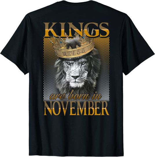 Kings are Born in November T-Shirt