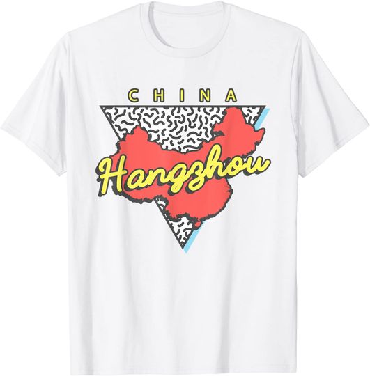 Hangzhou China Souvenirs Vintage Retro T Shirt