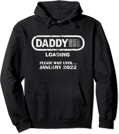 Daddy To Be January Vintage Pullover Hoodie