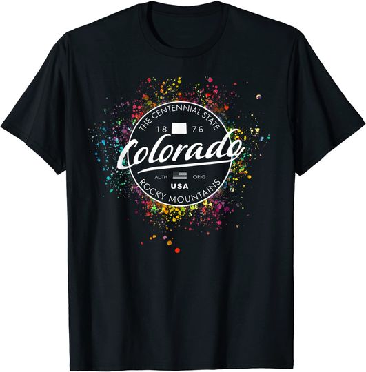 Colorado State Outline Classic Retro Vintage T Shirt
