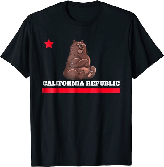 California Republic State Flag T Shirt