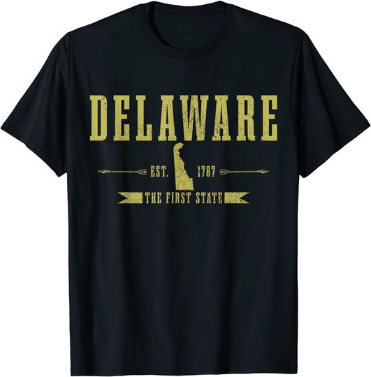 Delaware Est 1787 The First State Pride T Shirt