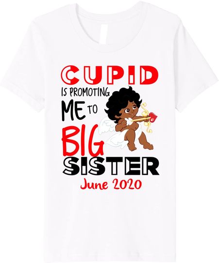 Cupid Promoting Me To Big Sister June Pregnancy Announcement Premium T-Shirt