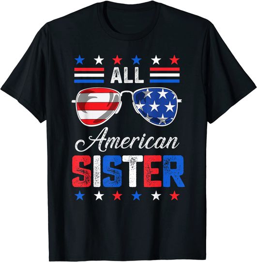All American Sister USA Family Matching Outfit T-Shirt