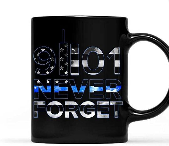91101 Never Forget Blue Line Mug