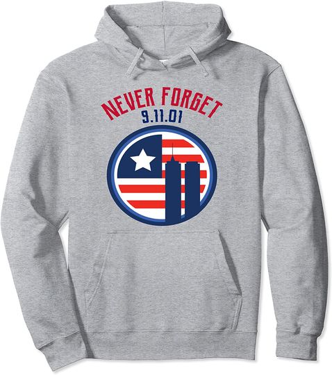 Never Forget 09.11.2001 American Flag 911 Patriotic Hoodie