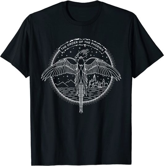 The Order of the Phoenix Circle Line Art T-Shirt