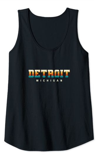 Detroit Michigan Hometown Tank Top
