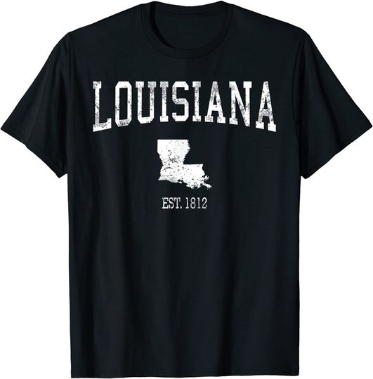 Louisiana Vintage Sports Design LA T Shirt