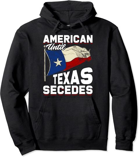 Texas Flag American Pullover Hoodie
