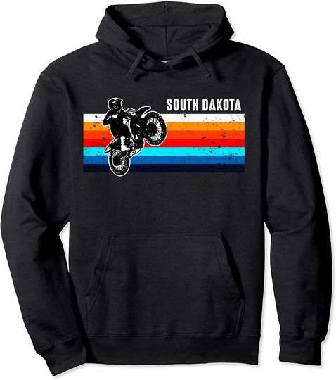 Dirt Bike South Dakota Clothing Pullover Hoodie