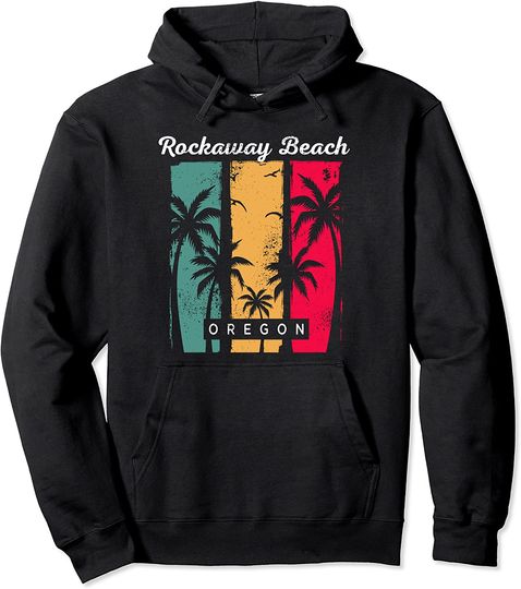 Rockaway Beach Oregon Summer Tropical Daddy Train Pullover Hoodie