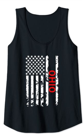 Ohio USA Flag Tank Top