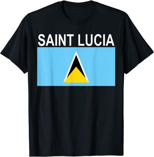 Saint Lucia Flag National T Shirt