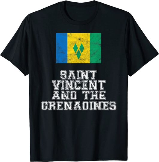 Saint Vincent And The Grenadines Flag T Shirt