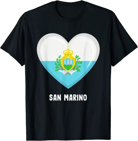 San Marino Flag T Shirt