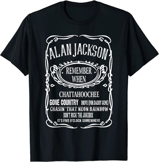Remembers When Alan Arts Jacksons Est.1958 Outlaws Musician T-Shirt