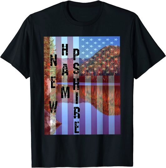 New Hampshire American Flag T-Shirt