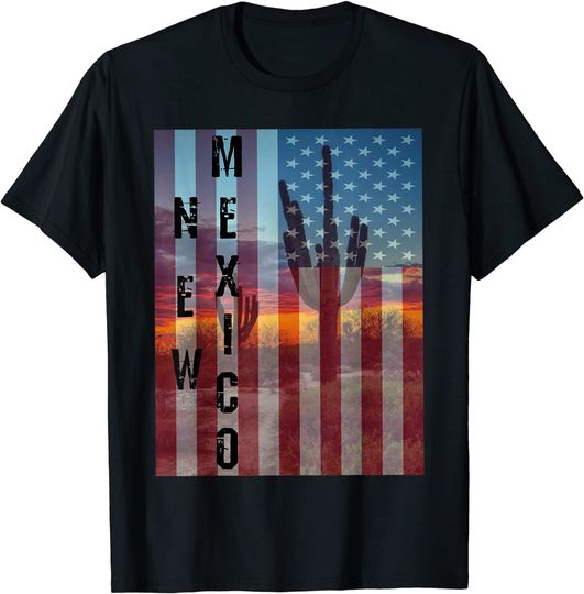 New Mexico American Flag T-Shirt