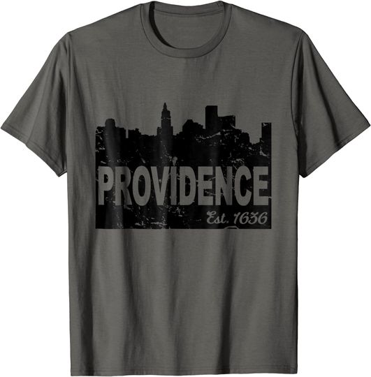 Providence Rhode Island Distressed City T Shirt