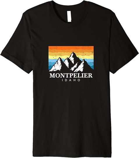Vintage Montpelier Idaho Mountain Hiking T Shirt