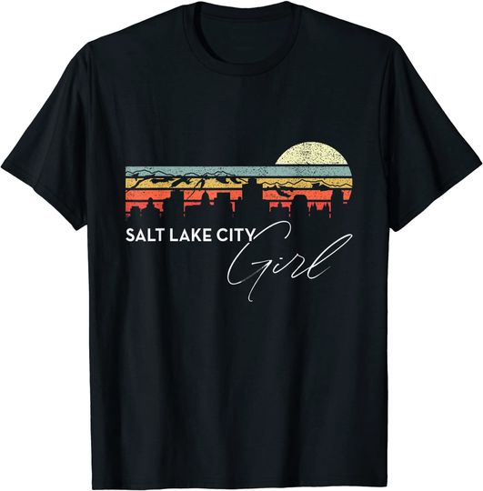 Salt Lake City Retro T Shirt