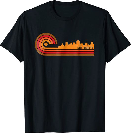 Retro Style Salt Lake City T Shirt