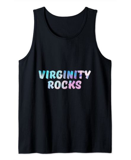 Quote Saying Virginity Vintage Rocks Style Tank Top