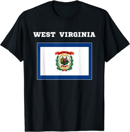 West Virginia Flag USA T-Shirt
