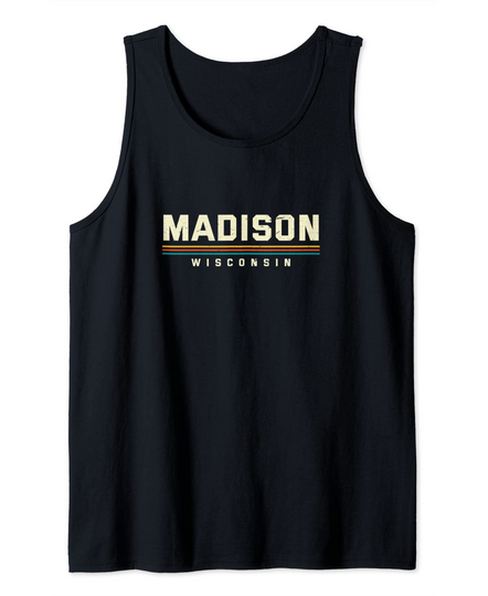 Madison Wisconsin Collection The City of Four Lakes Tank Top