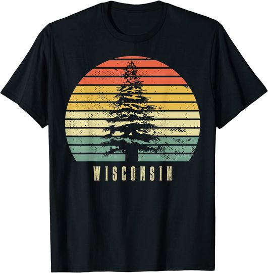 Wisconsin State Park Pine Tree Gift residents T-Shirt
