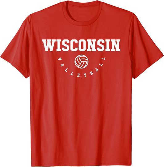 Women's Wisconsin Volleyball Team T-Shirt