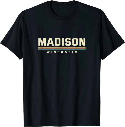 Madison Wisconsin WI Collection The City of Four Lakes T-Shirt