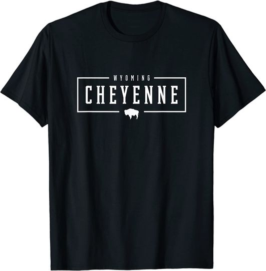 Cheyenne City Wyoming Big Cowboy State T Shirt