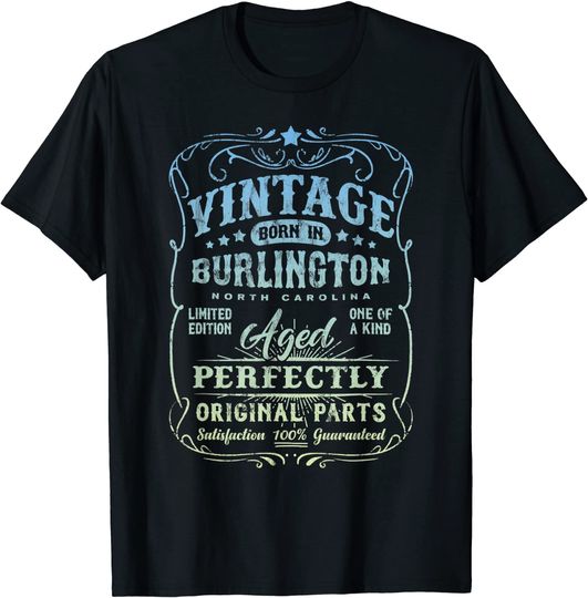 Vintage Born In Burlington T-Shirt