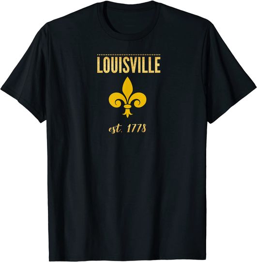 City Of Louisville Fleur Di Lis T Shirt